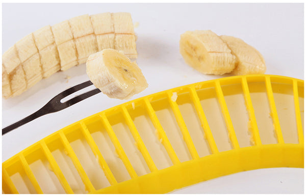 Practical Banana Cutter Fruit Slicer Chopper kitchen Gadgets Tools